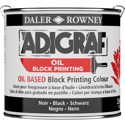 Daler Rowney Adigraf Block Printing Oil Боя за линогравюра Black 250 ml (186252026)