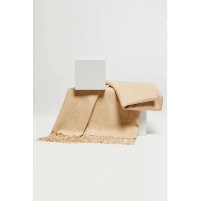 Moodo Гладък бежов шал с ресни Moodo Moodo | Bezhov | ЖЕНИ | ЕДИН РАЗМЕР