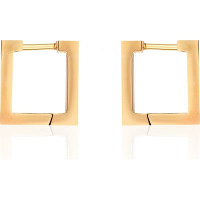Franco Bene Čtvercové náušnice pozlacené 473