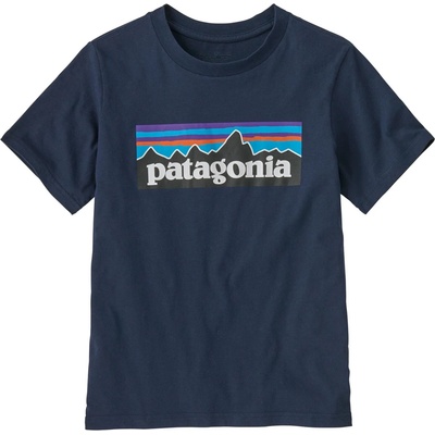 Patagonia Детска тениска Patagonia Kid's P-6 Logo T-shirt - New Navy (704-3909-0314)