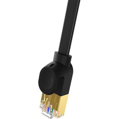 Baseus 054819 RJ45, Gigabit, Cat.7, 1m, černý