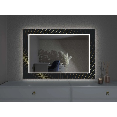 Artalo LED zrkadlo s dekorom D6 60 x 50 cm