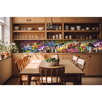 DIMEX ART s. r. o Фототапет за кухня - графити 420 x 60 см