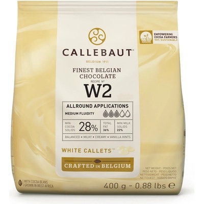 Callebaut Pravá bílá čokoláda 28% 400 g