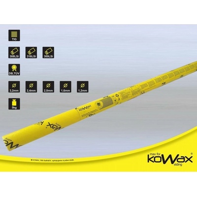 Kowax 316LSi 3,2/1000 mm 5 kg KWXS316LSi321000 – Zboží Mobilmania