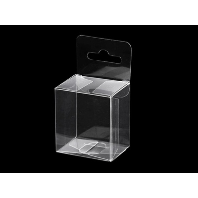 Plastová krabička k zavěšení transparent 50 ks