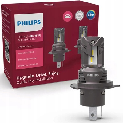 Philips LED U2500 CX H4/H19 P43t-38/PU43t-3/20W/12V 2 ks
