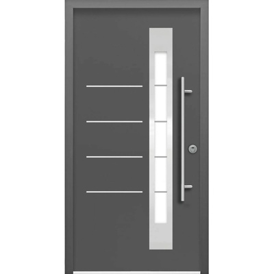 Splendoor Thermospace Bezpečnostné vchodové dvere Berlin Prime RC2 210x110 cm Antracit R