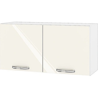 ИРИМ Горен кухненски шкаф Сити БФ-Крийм гланц-11-108 80 см