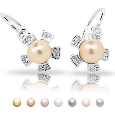 Cutie dětské stříbrné C2395 bílá