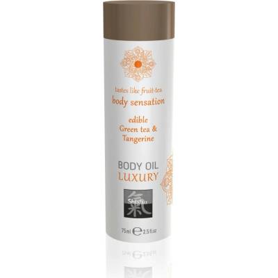 HOT Shiatsu Luxury Edible Body Oil Green Tea 75 ml