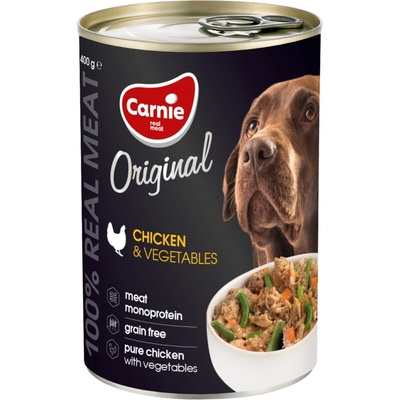 Carnie Original Holistic Dusené kuracie kúsky mäsa so zeleninou 17 x 400 g
