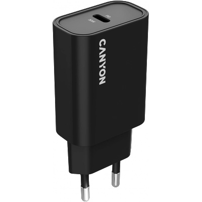 Зарядно устройство CANYON charger OnCharge 30CL Max Power 30W 1xPD EU Black (CNE-CHA30CLB)