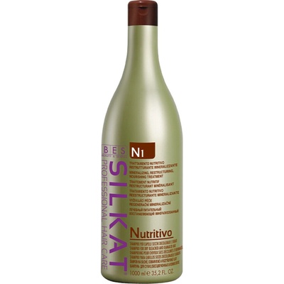 BES Подхранващ шампоан за суха и увредени коси BES Silkat Nutritivo Shampoo N1 1000ml