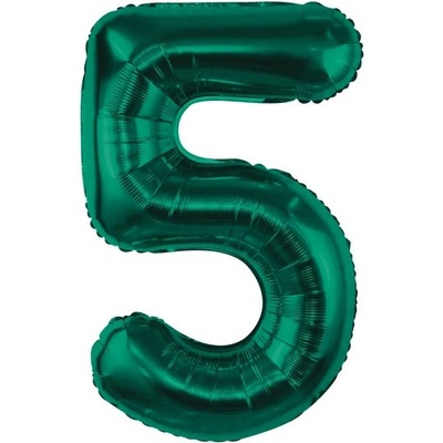 Godan Балон от фолио цифра 5 тъмнозелен 85 см