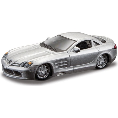 Bburago Mercedes SLR McLaren stříbrná metalíza BB18 59007 1:64