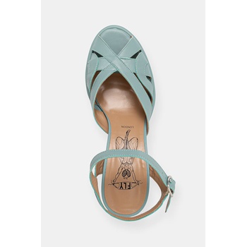 Fly London сандали обувки с дебел ток кожени MEBU450FLY (P145450001)