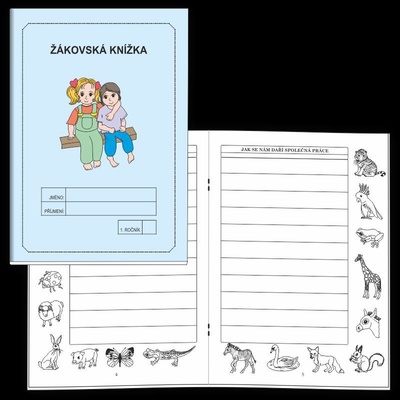 Žákovská knížka 1. ročník - slovní hodnocení (modrá) - Rubínová Jitka