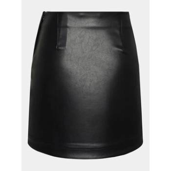 Gina Tricot sukně z imitace kůže 20151 černá