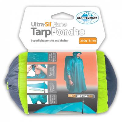 Пончо Sea to summit Ultra-Sil Nano 15D Tarp-Poncho - Lime - размер One Size (002-0555-0211)