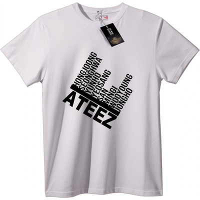 NOONEBRAND Тениска ATEEZ Групови Членове - 3XL, Black