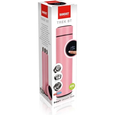 Banquet Termoska chytrá TREK BT 470 ml růžová – Zboží Dáma