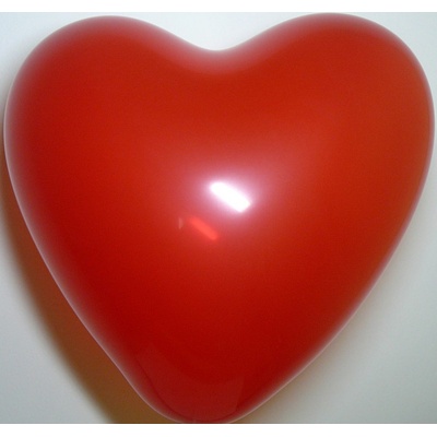 Balónek 25 cm srdce červené