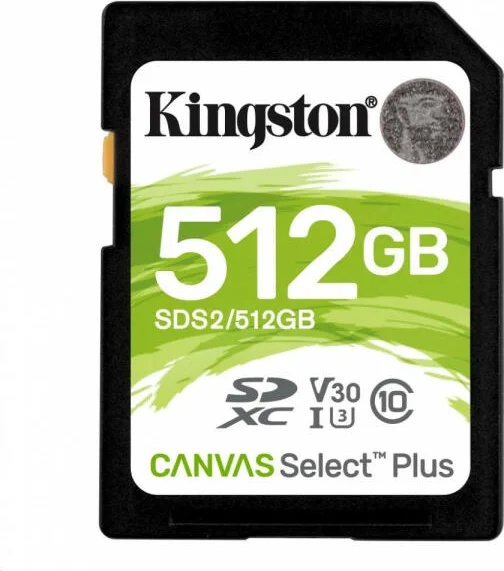 Kingston microSDXC Canvas Select Plus 512GB C10/UHS-I SDS2/512GB