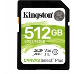 Kingston microSDXC Canvas Select Plus 512GB C10/UHS-I SDS2/512GB