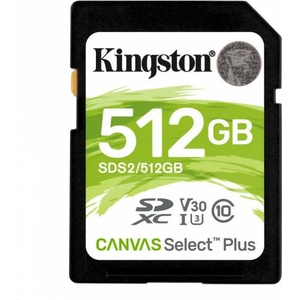 Kingston microSDXC Canvas Select Plus 512GB C10/UHS-I SDS2/512GB