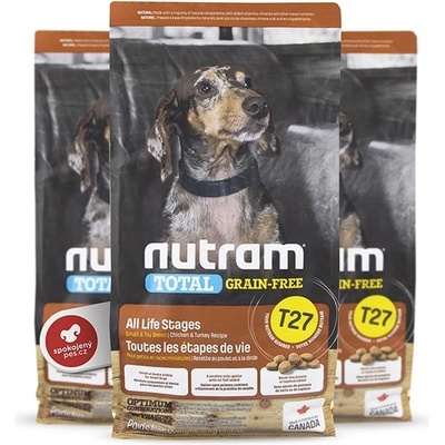 Nutram T27 Total Grain Free Small Breed Chicken, Turkey Dog 2 kg