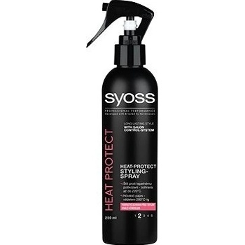 Syoss Heat Protect Styling Spray uhlazující sprej pro žehlení vlasů 250 ml