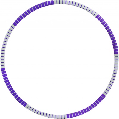 VFstyle Fitness foam Hula hoop pruhovaná VFstyle 80 cm fialovo-sivá