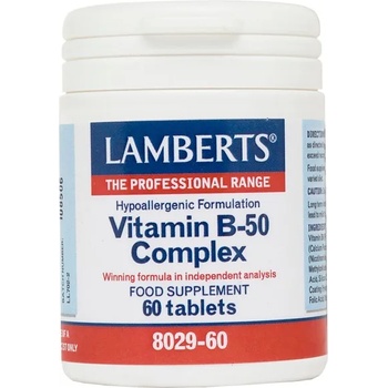 LAMBERTS Хранителн добавка Vitamin B-50 Complex , Lambrts , 60 tabl