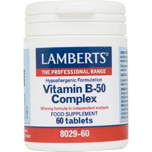 LAMBERTS Хранителна добавка Vitamin B-50 Complex , Lambrts , 60 tabl