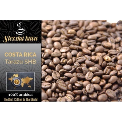 Slezská káva a čaj Costa Rica Tarazzu SHB hrubě mletá překapávaná french press 1 kg