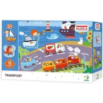 Image 1 of dodo - Пъзел сортер - Транспортни средства - 18 части (300158)