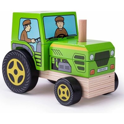 Bigjigs Baby Nasazování traktor