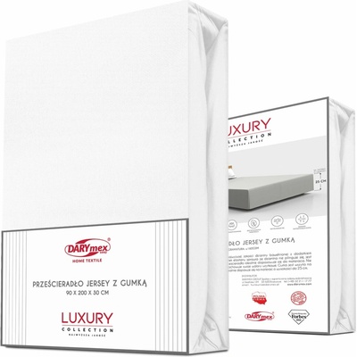 Darymex jersey prestieradlo biele 160X200x30