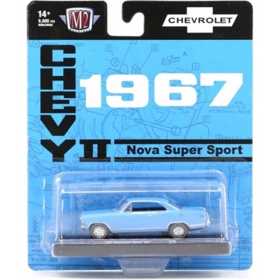 Chevrolet Nova SS 1967 modrá M2 Machines 1:64