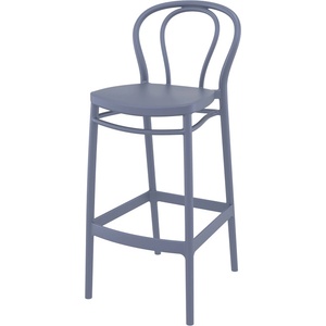 Bogdan Furniture Am Бар стол Виктор тъмно сив