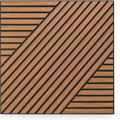Takoy Samolepiaci dizajnový panel na stenu imilio Geometry 60x60 orech na čiernom podklade-HT-01774 | 60 x 60 cm