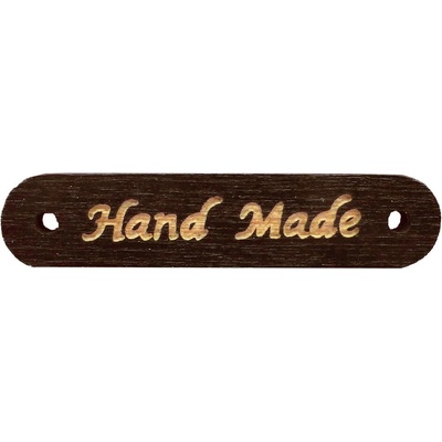 Pro Háčkování Hand made oválný 8 x 35 mm hnědý