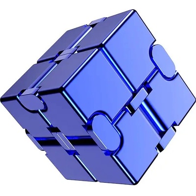 Infinity Cube Antistresová kocka kovová modrá