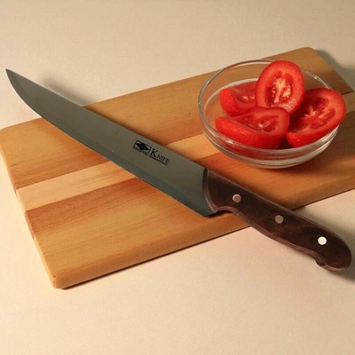 Chefs knife - Kuchynský nôž z nerezovej ocele s drevenou rúčkou 30 cm