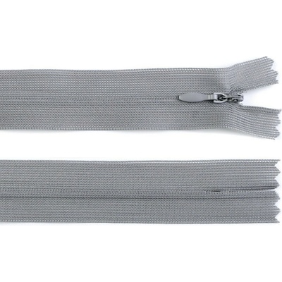 Špirálový zips skrytý šírka 3 mm dĺžka 60 cm dederón Farba: 319 šedá kalná