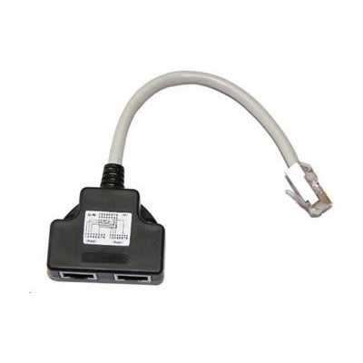 Adaptér rozdvojka RJ45, 1x8p8c/2x8p4c, TEL-TEL