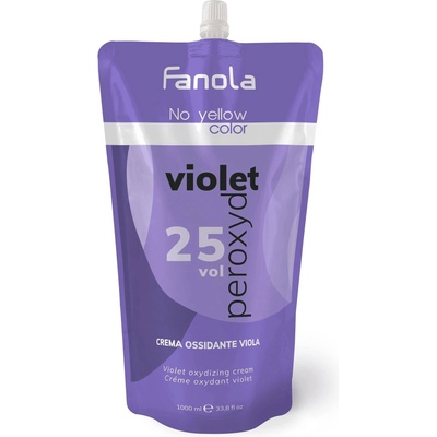 Fanola No Yellow Оксидант с виолетов пигмент, 25 Vol, 1000 ml