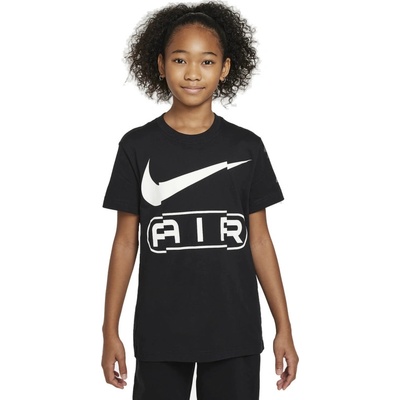 NIKE G NSW TEE BOY AIR 010 BLACK Černá