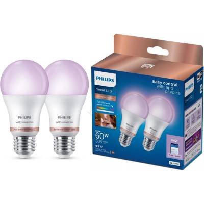 Philips Комплект от 2 димируеми LED крушки Philips SMART A60 E27/8, 5W/230V 2200-6500K (P7607)